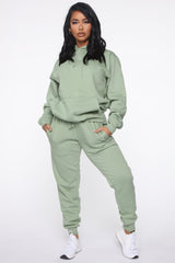 Stole Your Boyfriend's Oversized Jogger - Sage