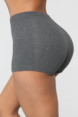 Plain Jane Mini Shorts - Charcoal