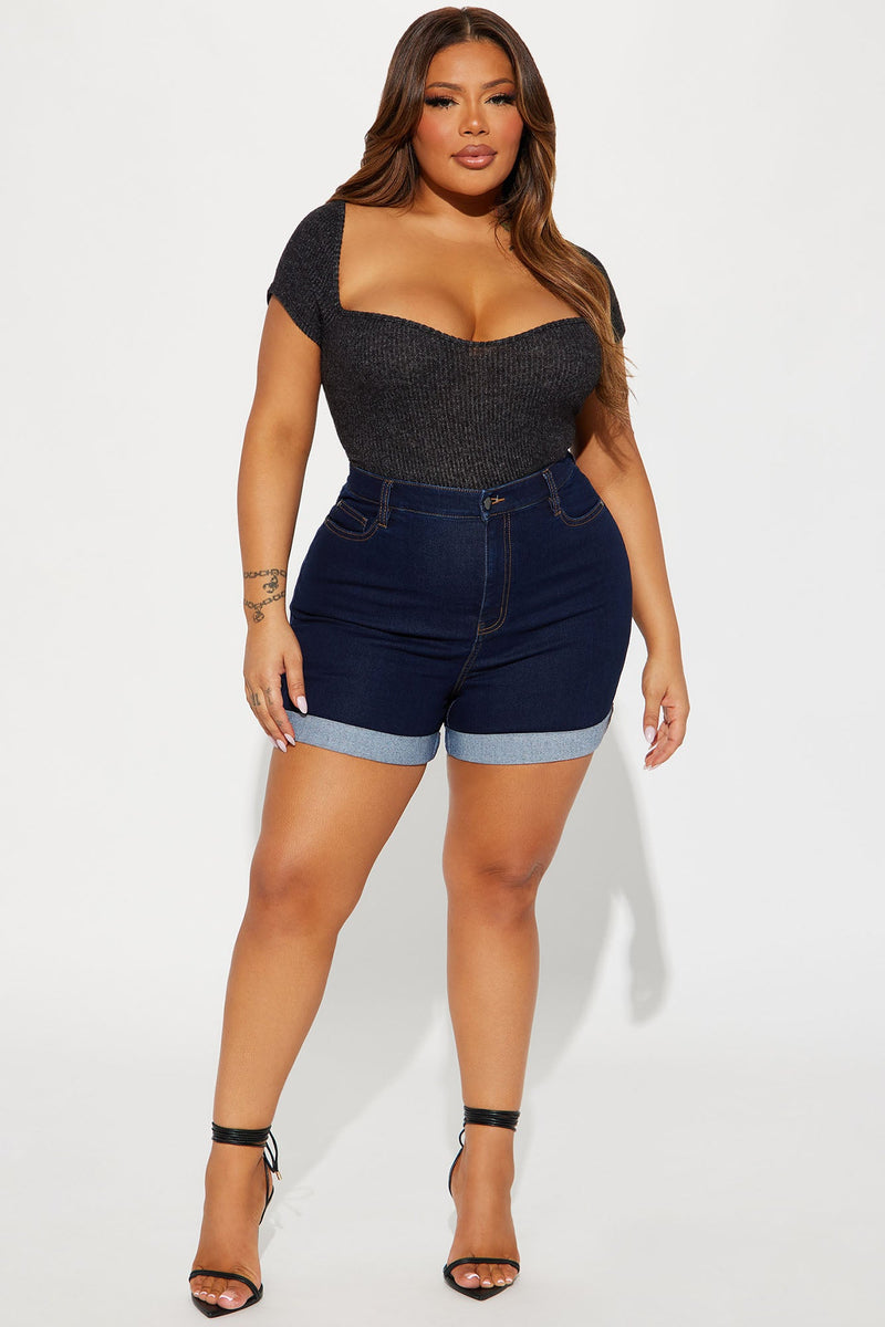 Carter Denim Shorts - Dark Denim