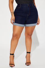 Carter Denim Shorts - Dark Denim