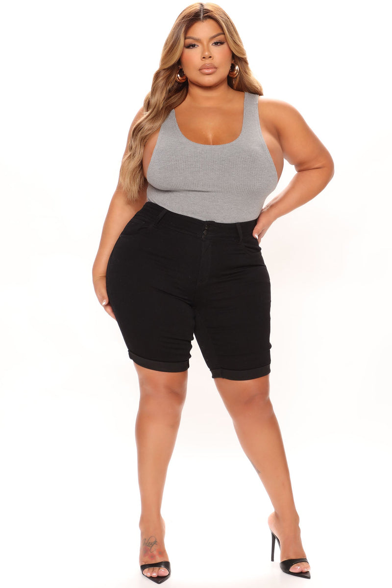 Lift Me Up Bermuda Shorts - Black