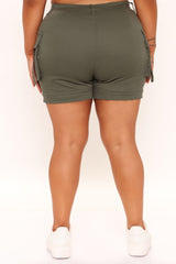 On A Mission Cargo Shorts - Olive