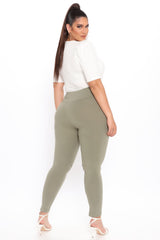 Running Around High Rise Legging - Olive