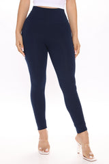 Running Around High Rise Legging - Navy