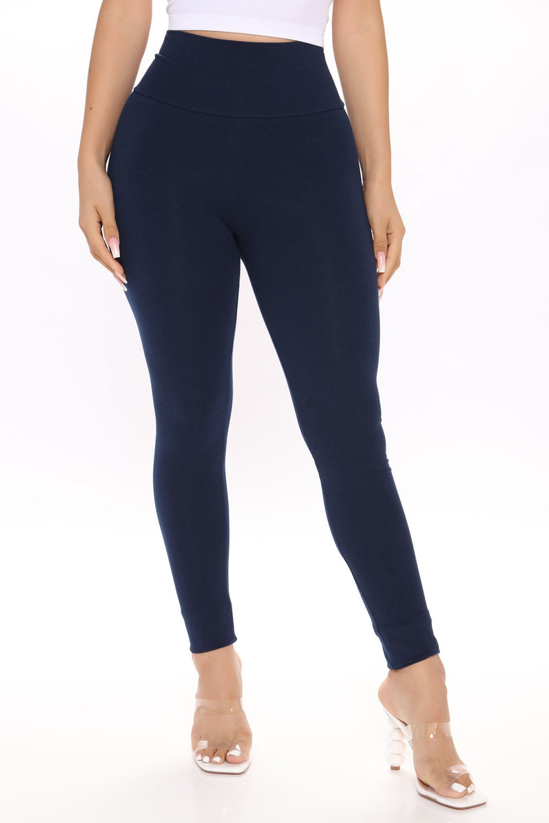 Running Around High Rise Legging - Navy