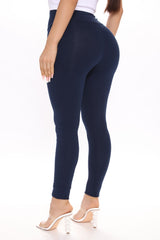 Running Around High Rise Legging - Navy