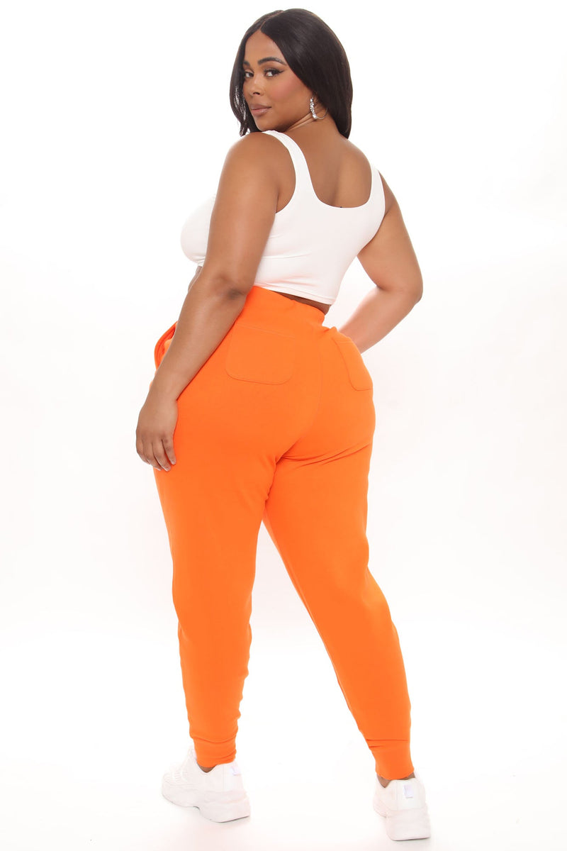 Relaxed Vibe Joggers - Orange