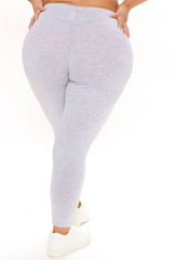 Kim Basic Legging - Heather Grey