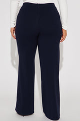 Victoria High Waisted Dress Pants - Navy