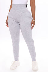 Not A Game Fleece Jogger - Heathered Grey