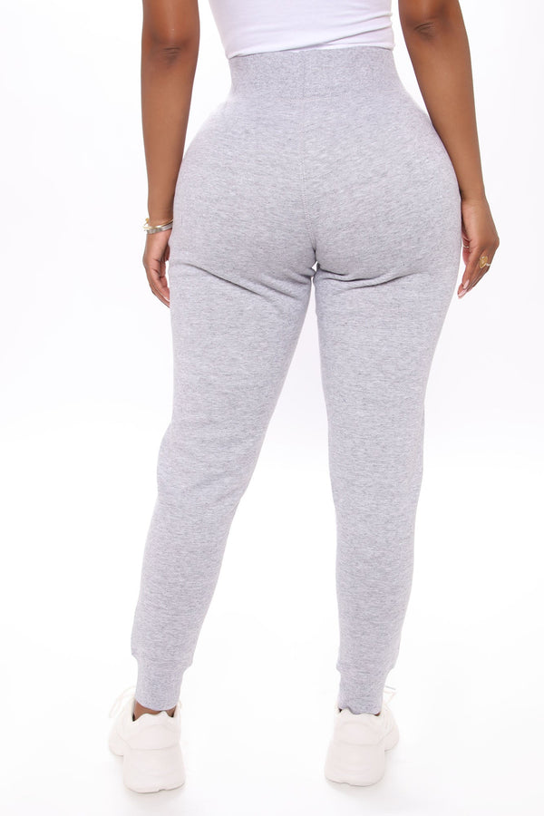 Not A Game Fleece Jogger - Heathered Grey