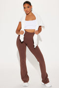 Adriana Flare Pant - Chocolate