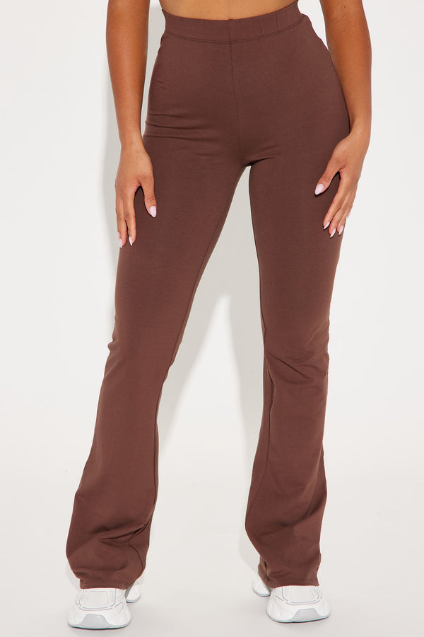 Adriana Flare Pant - Chocolate