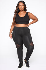 Mesh It Up Active Leggings - Black