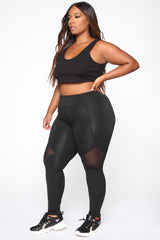 Mesh It Up Active Leggings - Black