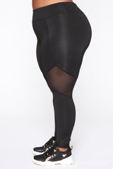Mesh It Up Active Leggings - Black