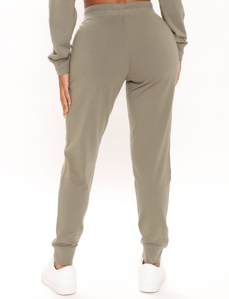Latest And Greatest French Terry Jogger - Olive