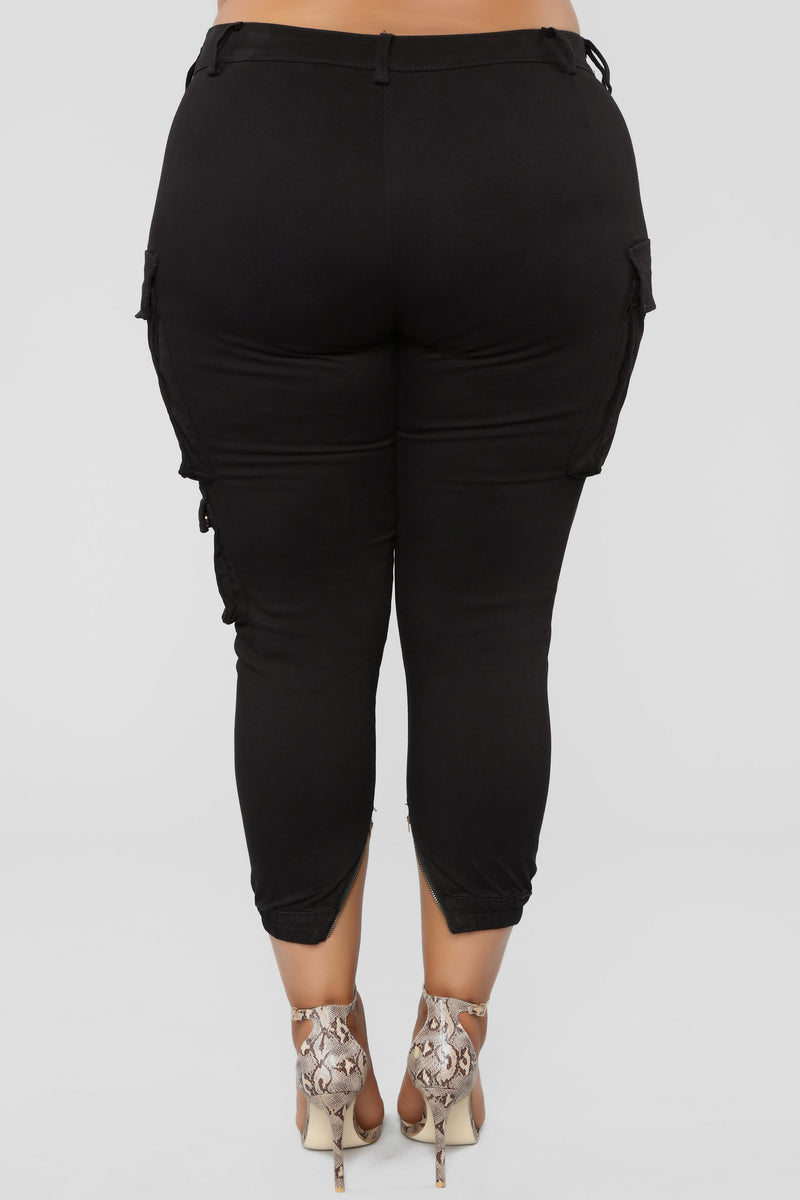 Kalley Cargo Pants - Black