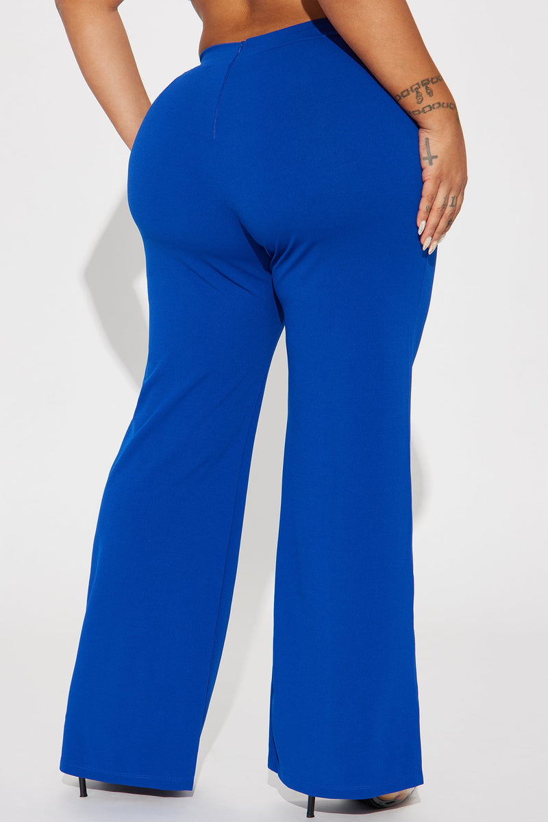 Petite Victoria High Waisted Dress Pants - Royal