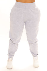 Not A Game Fleece Jogger - Heathered Grey