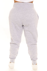 Not A Game Fleece Jogger - Heathered Grey