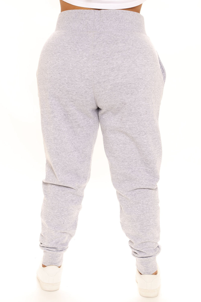 Not A Game Fleece Jogger - Heathered Grey