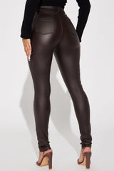 Sammie High Rise Pants - Chocolate