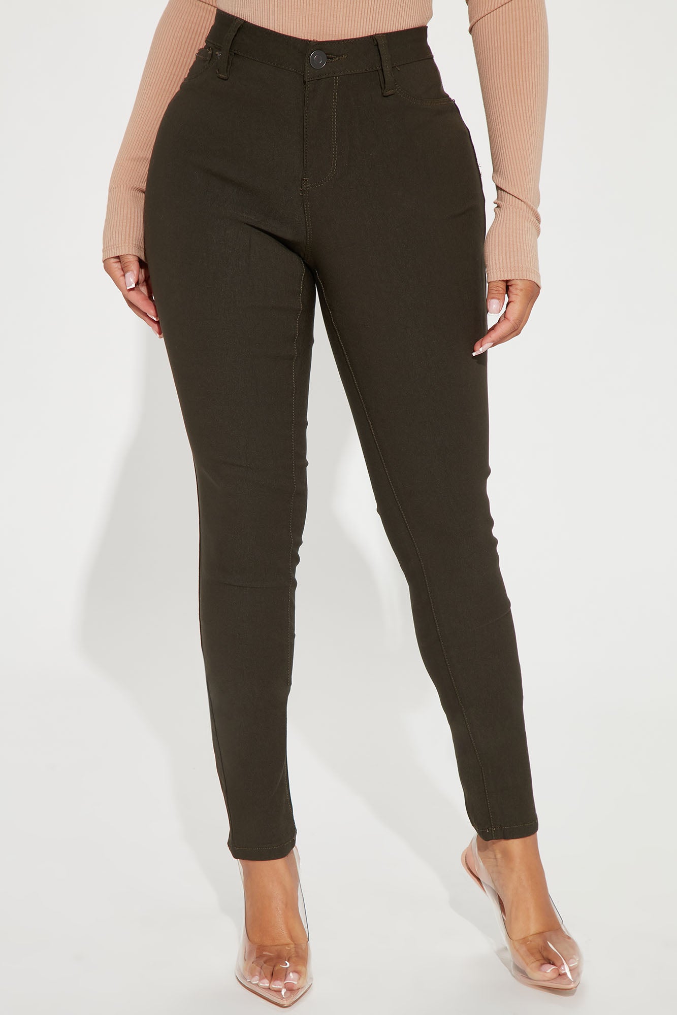 Hyperstretch Skinny Pants - Olive
