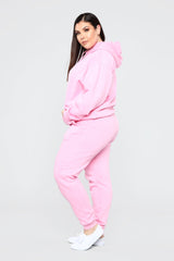 Stole Your Boyfriend's Oversized Jogger - Pink
