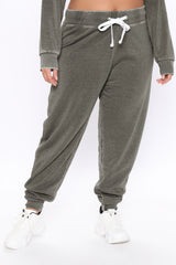 Sweet Dreams Mineral Wash Jogger - Heather Grey