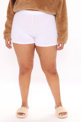 Plain Jane Mini Shorts - White