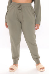 Latest And Greatest French Terry Jogger - Olive