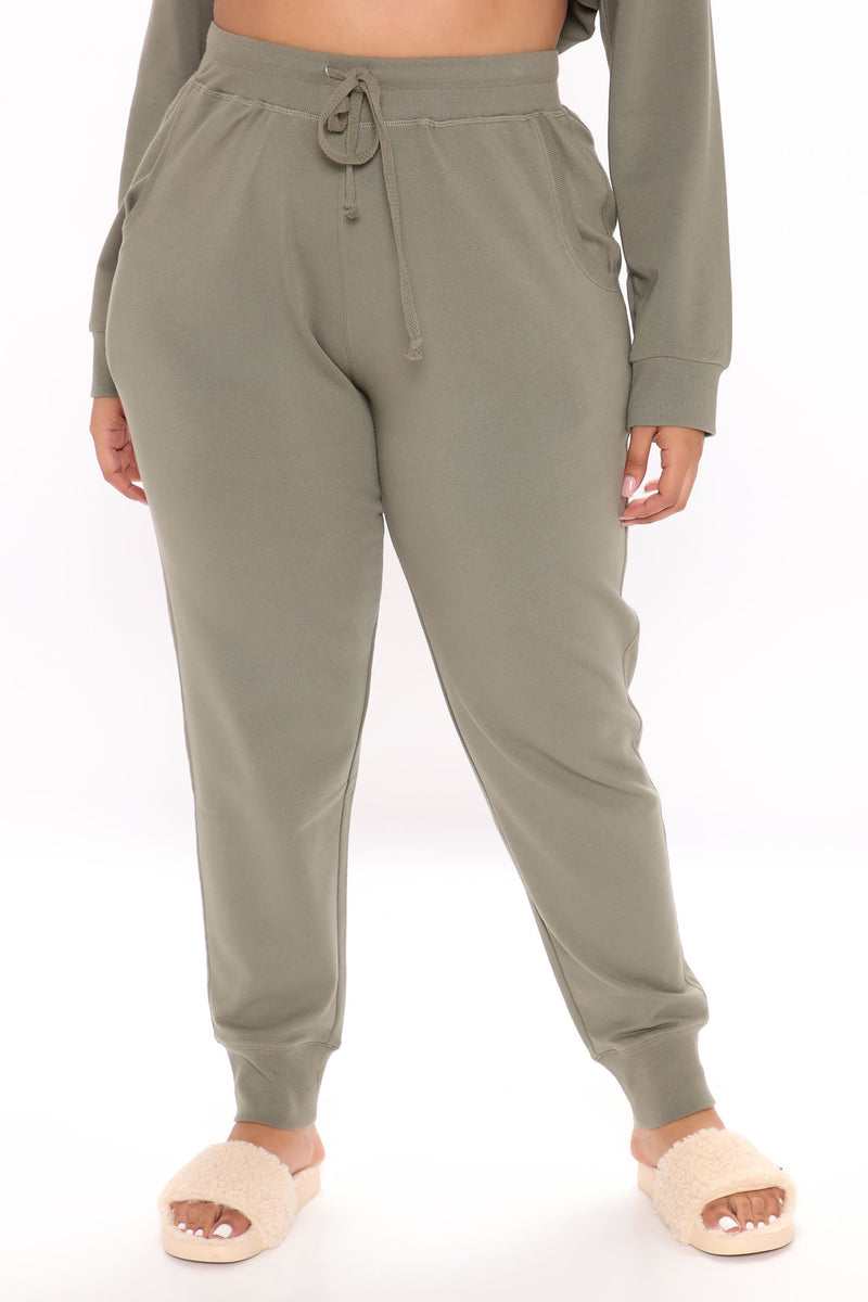 Latest And Greatest French Terry Jogger - Olive