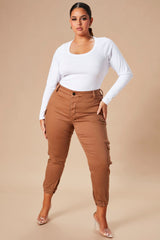 Kalley Cargo Pants - Tan