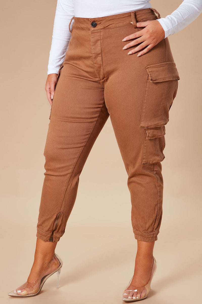 Kalley Cargo Pants - Tan