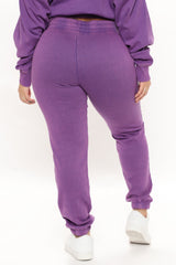 NBA Real MVP Lakers Washed Sweatpant - Purple