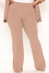 Victoria High Waisted Dress Pants - Taupe