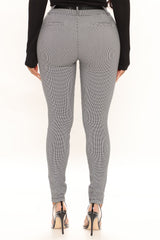 Keep It Up Plaid Pants - Black/combo