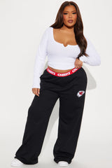 Chiefs Home Advantage Wide Leg Pant - Black