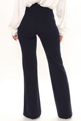 Call It Even Wide Leg Dress Pants - Navy