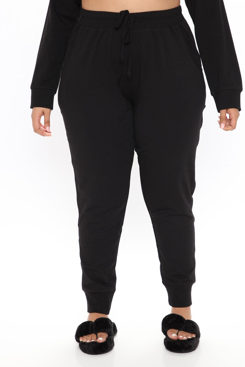 Latest And Greatest French Terry Jogger - Black