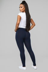 Kim Basic Legging - Navy