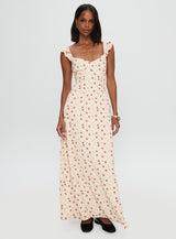 Maryana Maxi Dress Cream / Multi