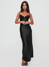 Fadyen Bias Cut Maxi Dress Black