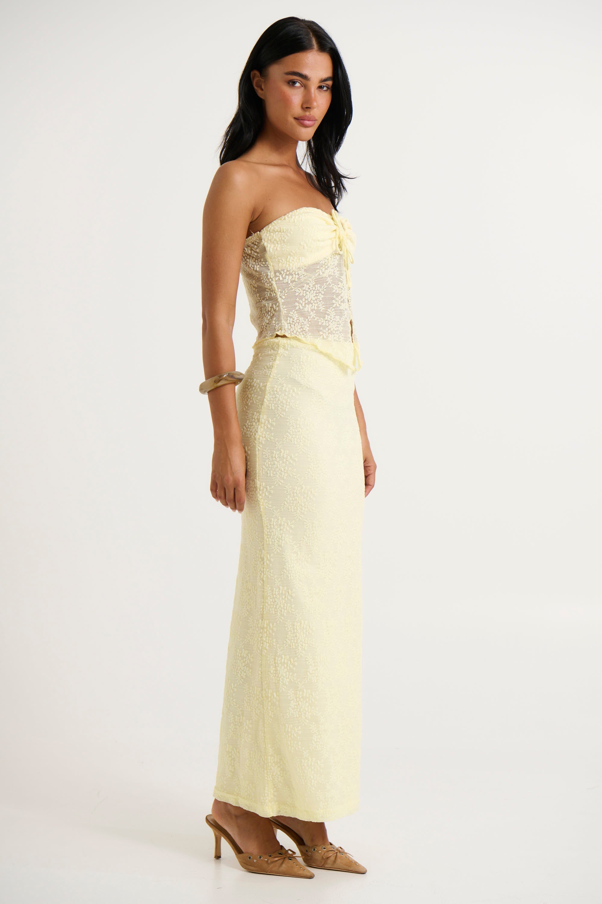 Summer Lace Skirt Lemon - FINAL SALE