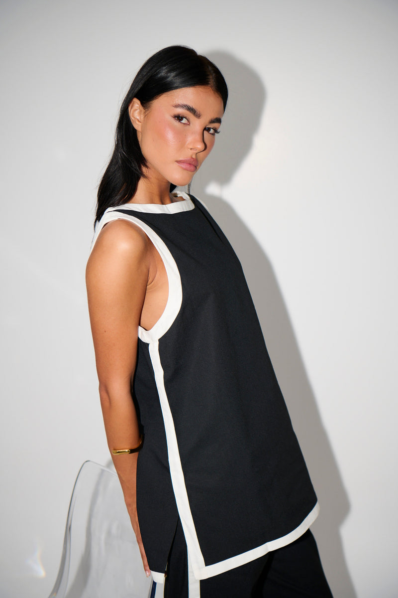 Pia Top Black - FINAL SALE