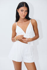 Mandy Crop White
