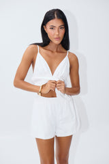 Mandy Crop White
