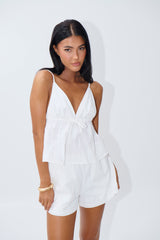 Mandy Crop White