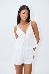 Mandy Crop White